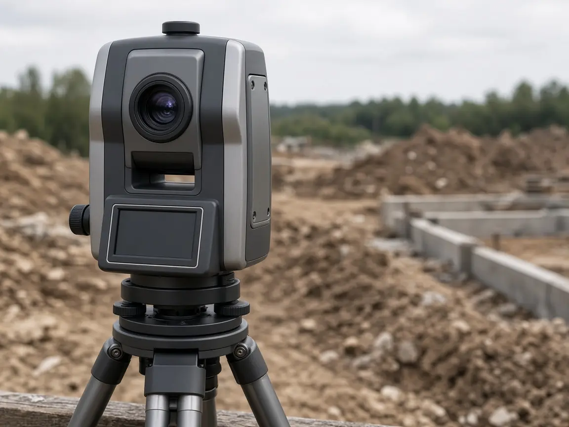 Total station ile açı ve mesafe ölçümü